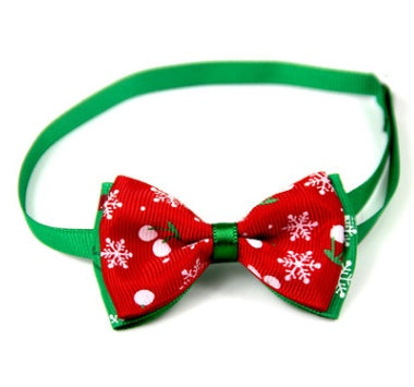 1 Pieces Cute Christmas Pet Supplies Handmade Ribbon Dog Bow Ties 8 Colors Cat Neck Tie Dog Accessories